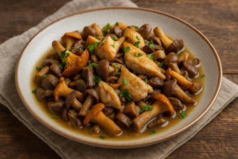 Рецепт курицы по-французски с грибами и сыром: пошаговый способ приготовления