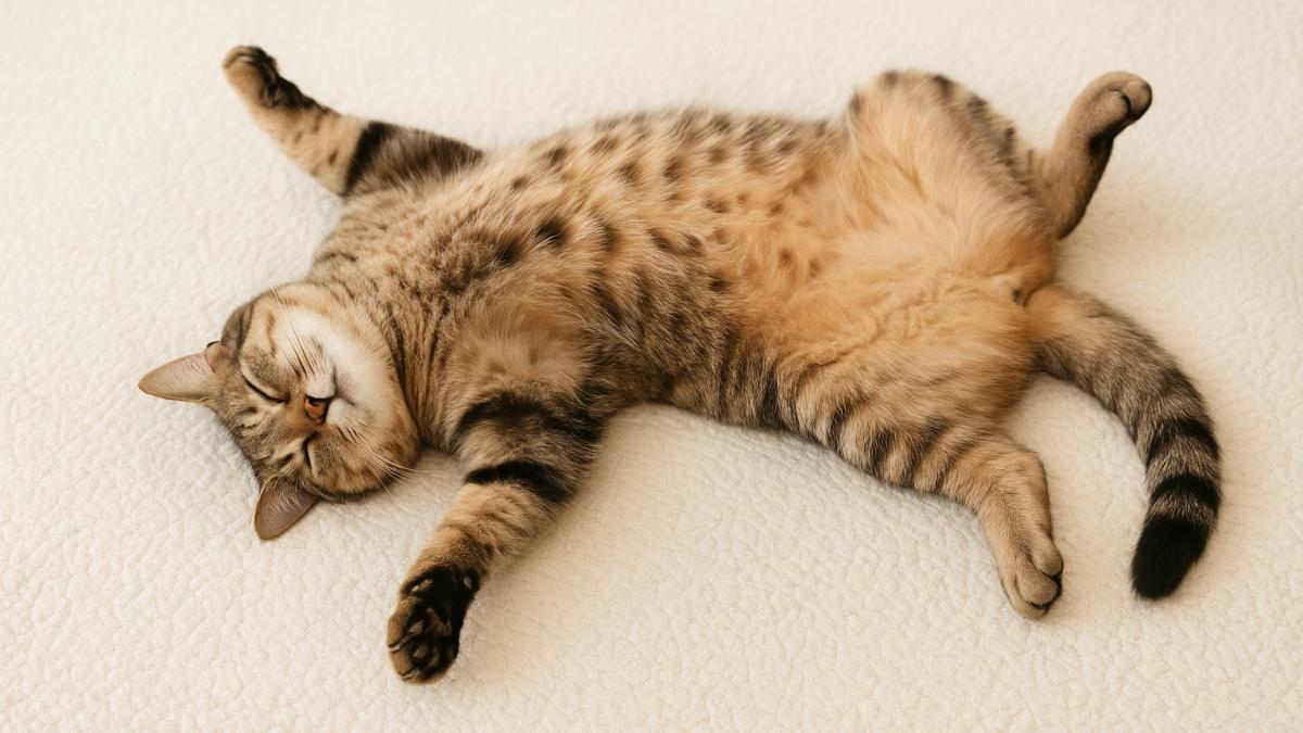 Спящая кошка Спящая кошка