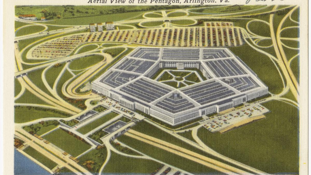 Aerial view of Pentagon, Arlington, Va. (8598913104)
