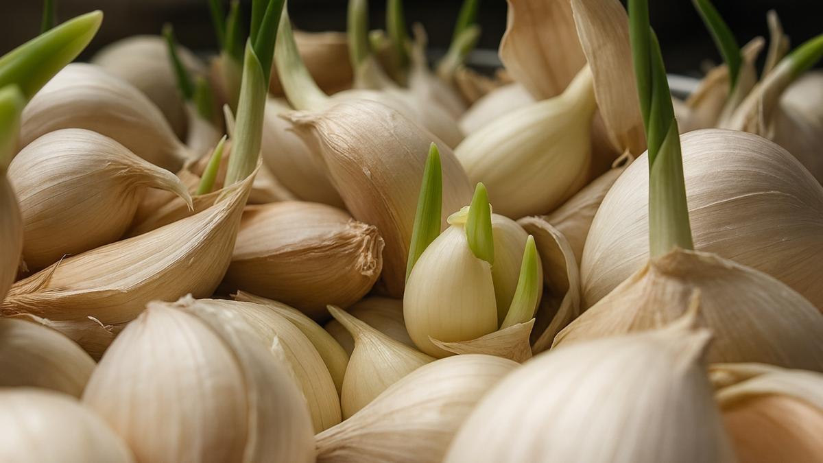 Проросший чеснок Проросший чеснок