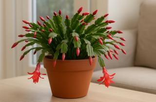 Компактный горшок улучшает закладку бутонов у декабриста — ботаники