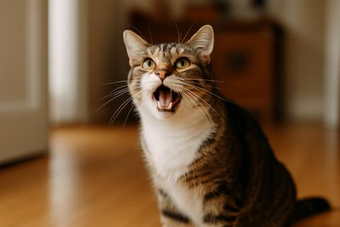 Кошка защищает личные границы при навязчивом внимании — ветеринар