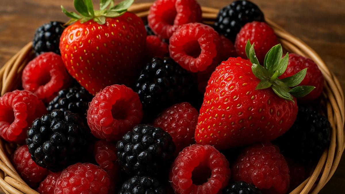 Свежие ягоды крупным планом Свежие ягоды крупным планом