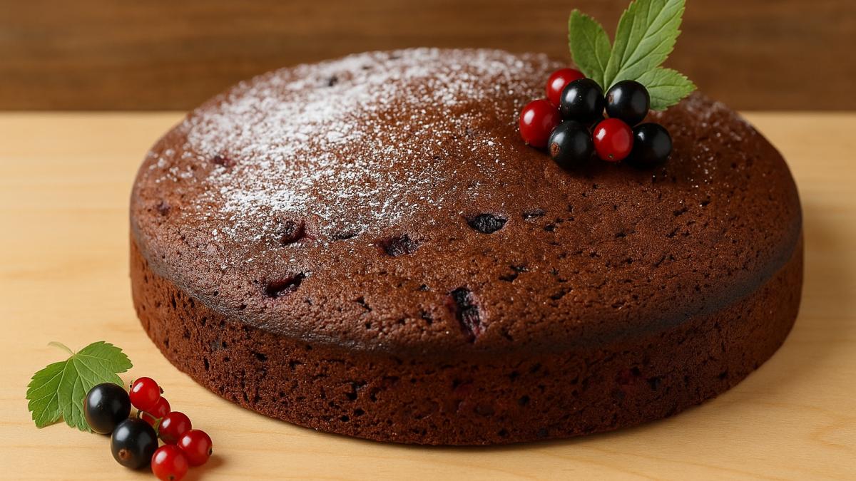 Тундровый пирог с черёмухой и смородиной