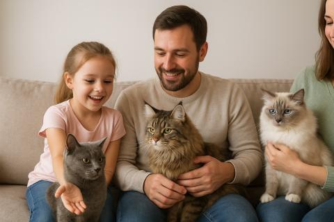 Исследование: кошки чаще выбирают человека, демонстрирующего минимальное внимание