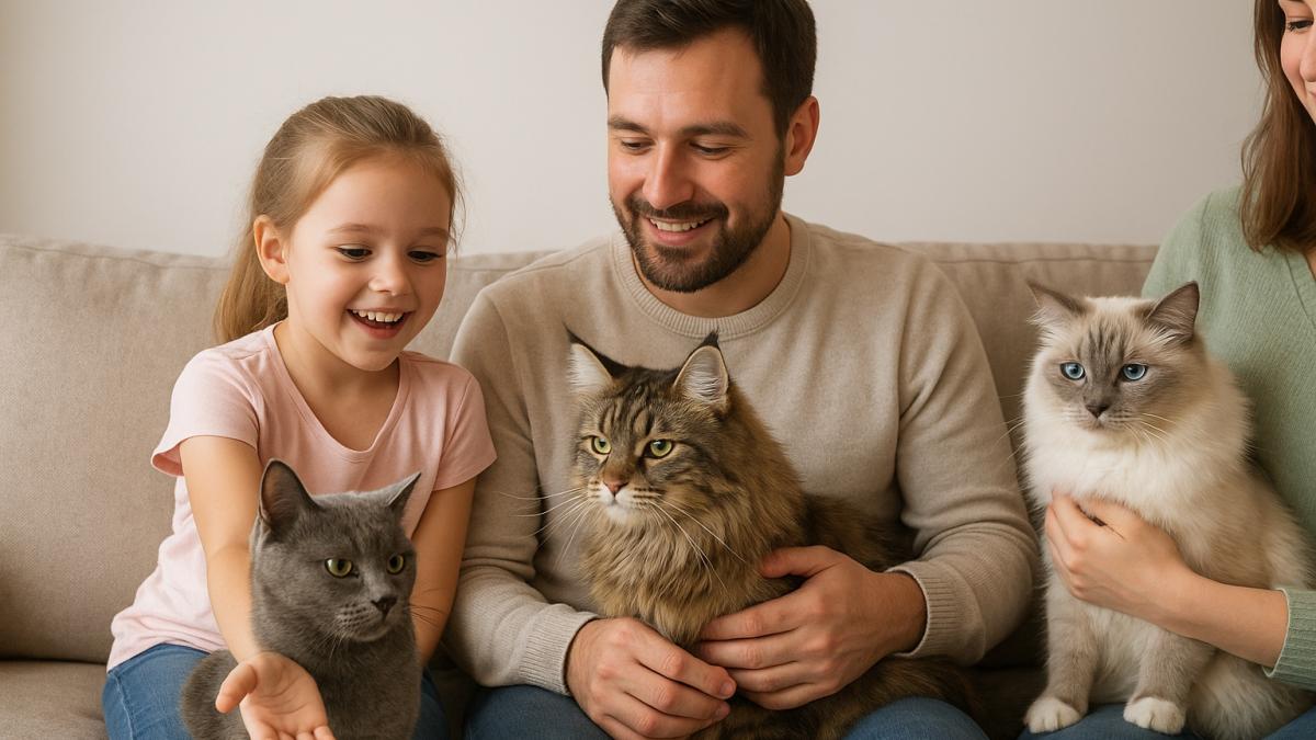 Кошки для семьи с детьми