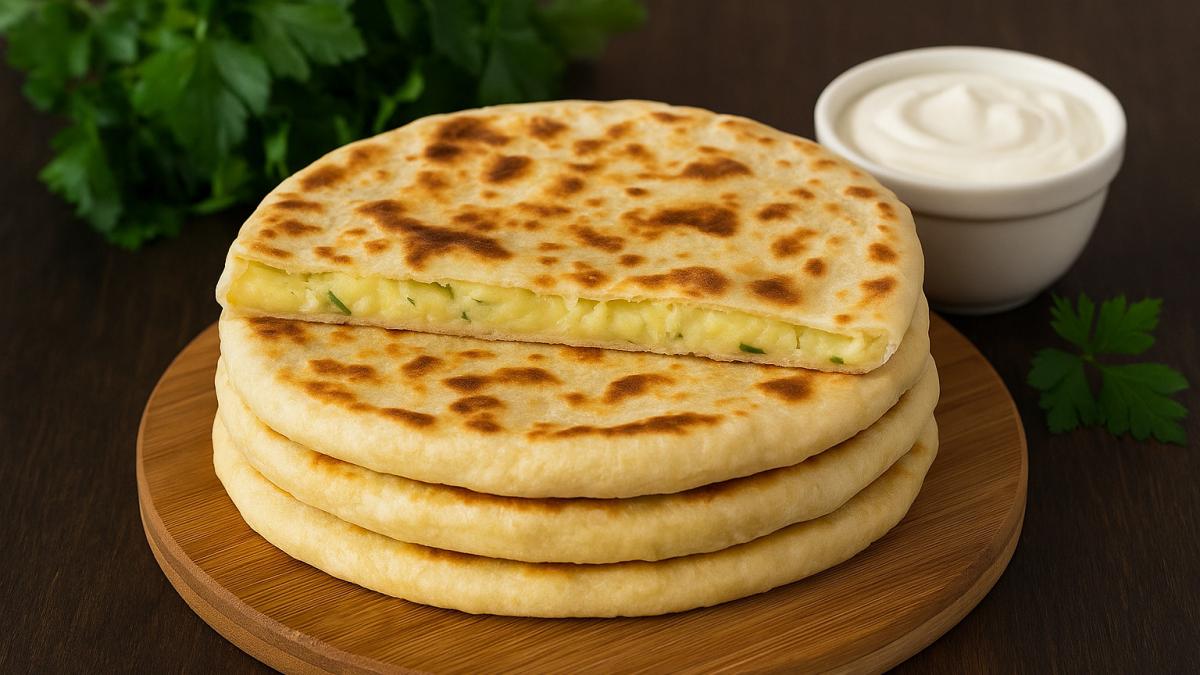 Хычины с картофелем и сыром