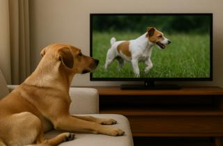 Собаки реагируют на звуки других собак в кино — зоопсихологи