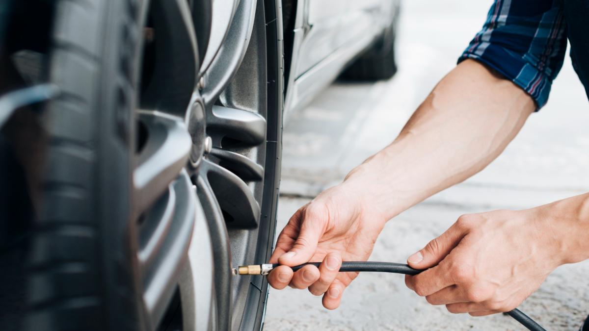 Подкачка колеса