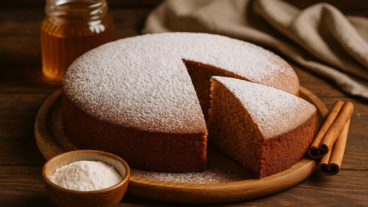 Медовый пирог с корицей