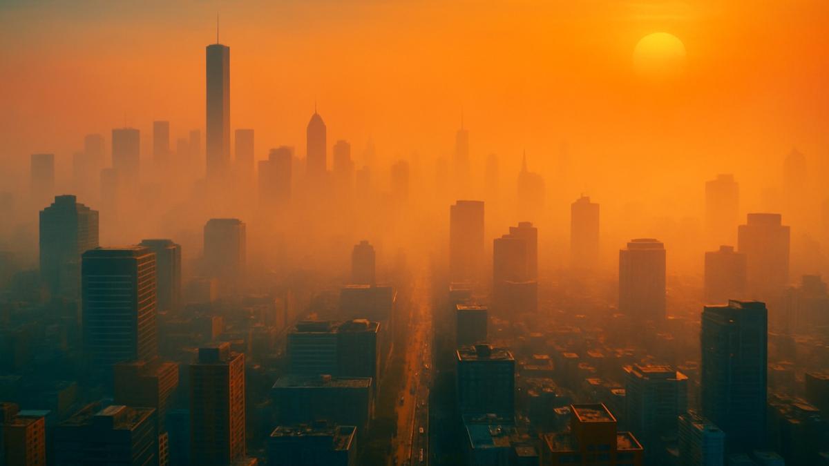 Мегаполис в смоге