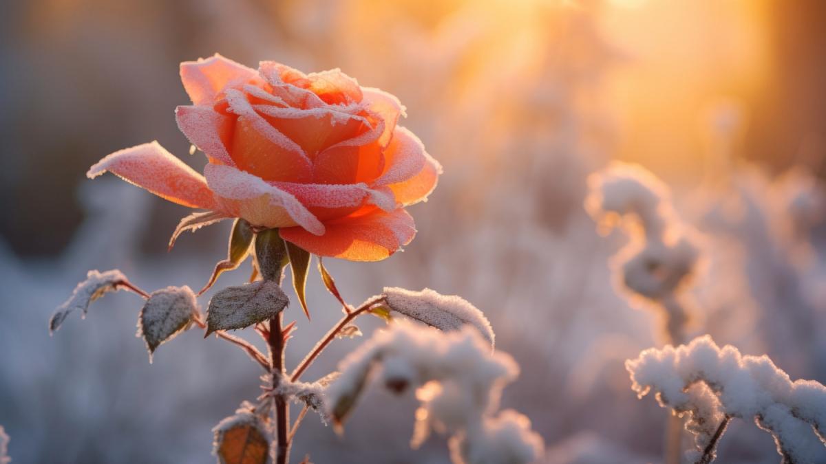 Розы зимой