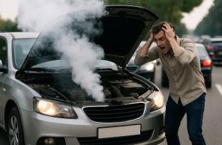 При перегреве двигателя остановитесь и дайте мотору поработать на холостом ходу — автослесарь