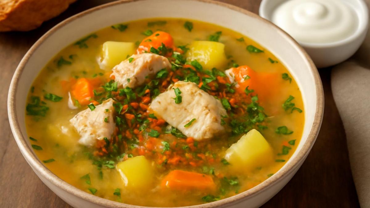 Рыбный суп с сушёной икрой по-ульчийски