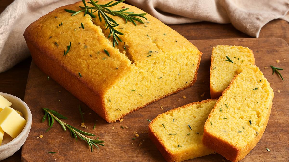 Кукурузный хлеб с розмарином