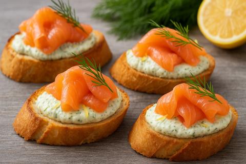 Бутерброды с авокадо, красной рыбой и творожным сыром сохраняют свежесть при подаче на стол