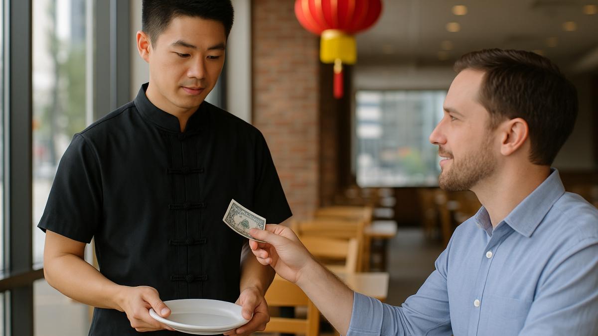 Чаевые в Китае Чаевые в Китае
