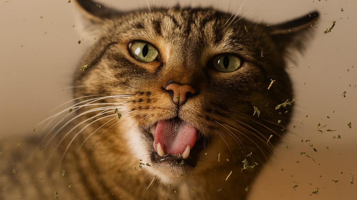 Кот и кошачья мята