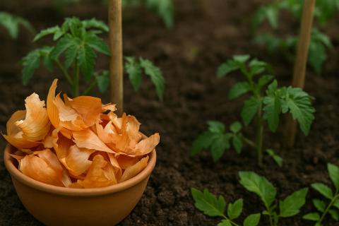 Отвар из луковой шелухи улучшает вкус овощей и защищает растения от болезней