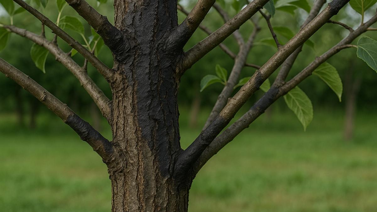 Больное яблоневое дерево