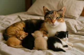 Котята рождаются с закрытыми глазами из-за незрелости зрения — Le Mag du Chat