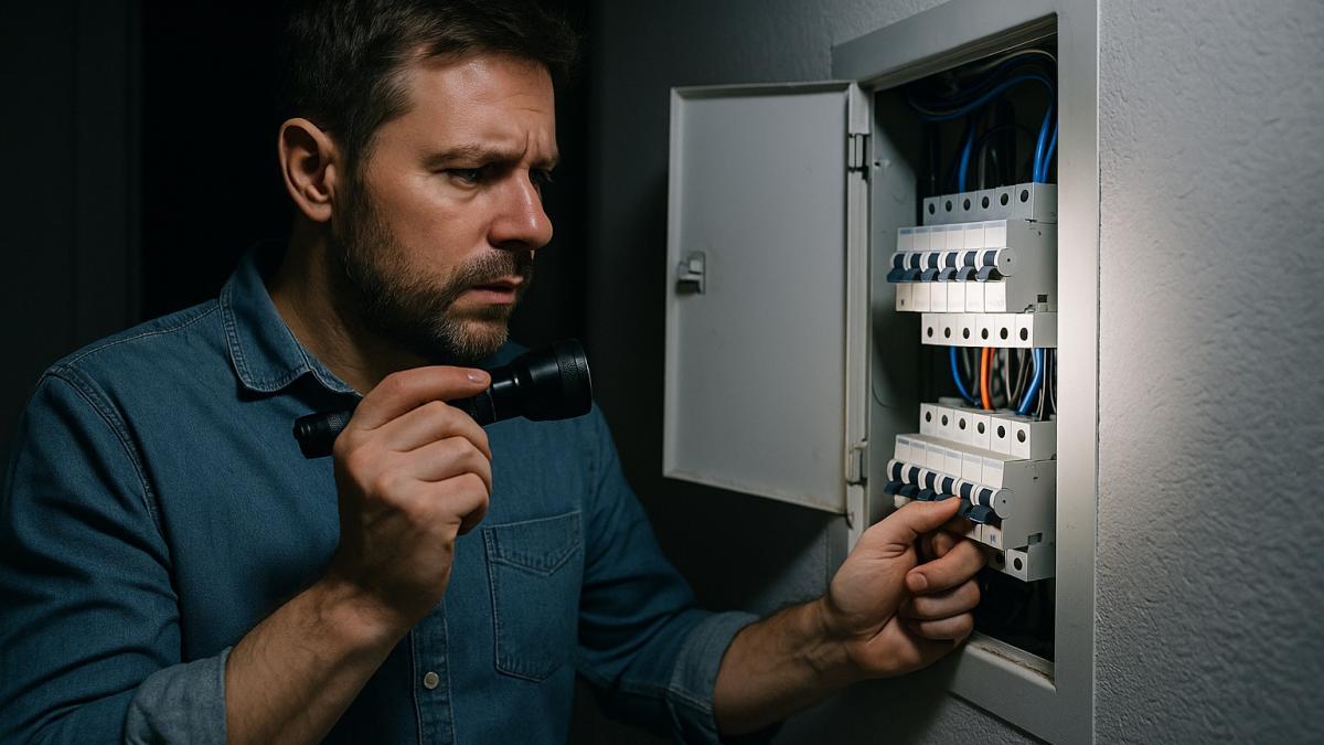 Электрощиток при отключении света