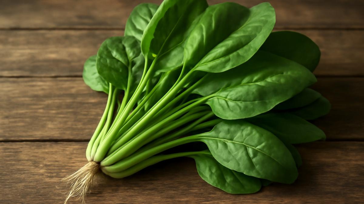 Свежий пучок шпината