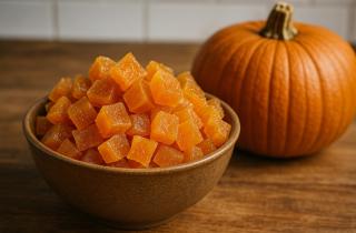 Плотная кожура и сухая плодоножка указывают на спелость тыквы