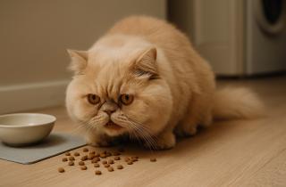 Старая кошка должна получать корм с высоким содержанием протеина