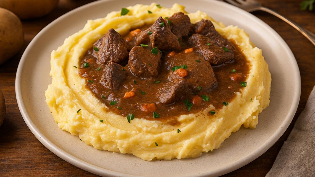 Картофельное пюре с мясом